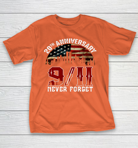 Never Forget 9 11 20th Anniversary Patriot Day 2021 T-Shirt 4