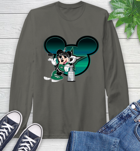 NHL Dallas Stars Stanley Cup Mickey Mouse Disney Hockey T Shirt Long Sleeve T-Shirt 8