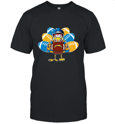 Los Angeles Chargers Turkey Football Thanksgiving Unisex Jersey Tee