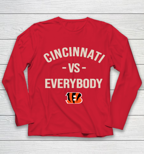 Cincinnati Bengals Vs Everybody Youth Long Sleeve 8
