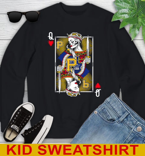 MLB Baseball Pittsburgh Pirates The Queen Of Hearts Card Shirt Youth Sweatshirt