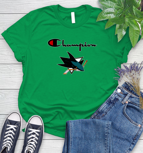 NHL Hockey San Jose Sharks Champion Shirt Women's T-Shirt 4