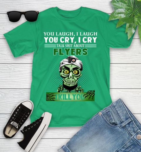NHL Talk Shit About Philadelphia Flyers I Kill You Achmed The Dead Terrorist Jeffrey Dunham Hockey Youth T-Shirt 8