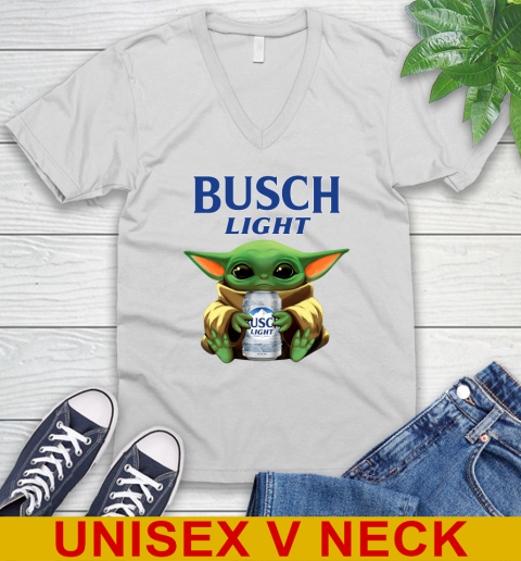 Star Wars Baby Yoda Hugs Busch Light Beer Shirt 49