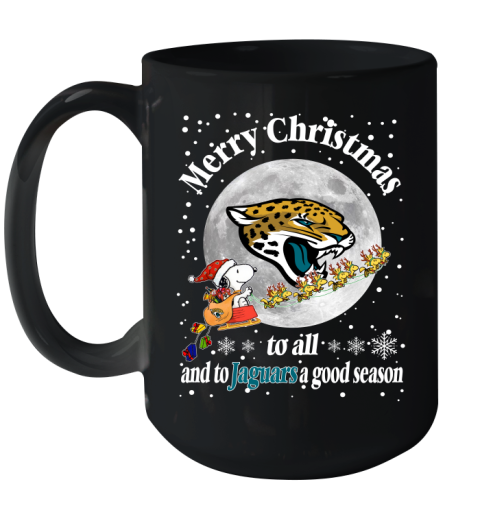 Jacksonville Jaguars Merry Christmas To All And To Jaguars A Good Season NFL Football Sports Ceramic Mug 15oz