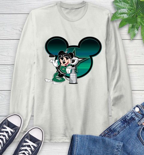 NHL Dallas Stars Stanley Cup Mickey Mouse Disney Hockey T Shirt Long Sleeve T-Shirt 12