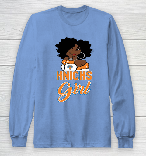 New York Knicks Girl NBA Long Sleeve T-Shirt 11