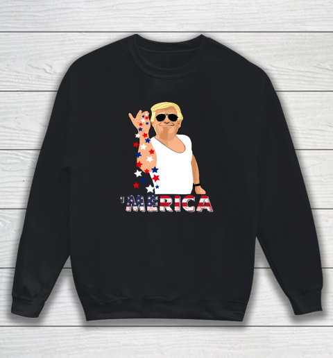 Patriotic Trump Bae 4th of July America Freedom Day Sweatshirt