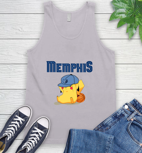 NBA Pikachu Basketball Sports Memphis Grizzlies Tank Top 4