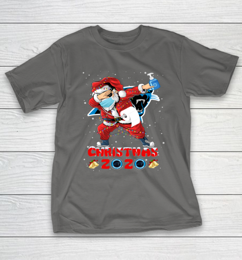 Carolina Panthers Funny Santa Claus Dabbing Christmas 2020 NFL T-Shirt 8