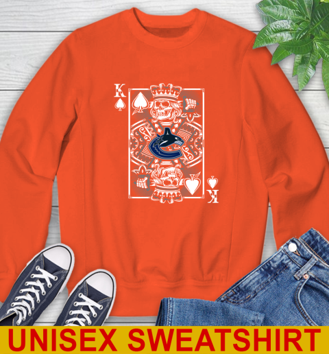 Vancouver Canucks NHL Hockey The King Of Spades Death Cards Shirt Sweatshirt - Image 4