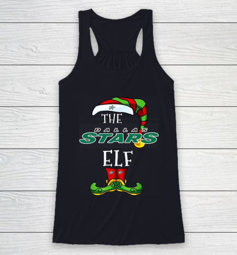 Dallas Stars Christmas ELF Funny NHL Racerback Tank 7