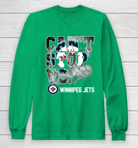 NHL Winnipeg Jets Hockey Can't Stop Vs Long Sleeve T-Shirt 4