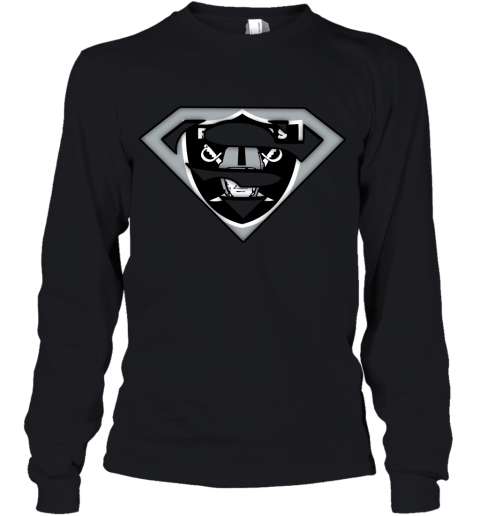 We Are Undefeatable The Oakland Raiders x Superman NFL Youth Long Sleeve