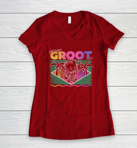 Get Your Groot On Women's V-Neck T-Shirt 6