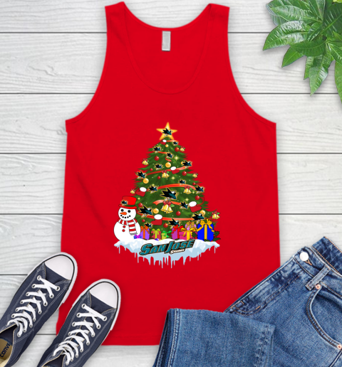 San Jose Sharks Merry Christmas NHL Hockey Sports Tank Top 6