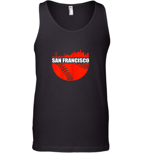 San Francisco Baseball Downtown Skyline Gift Tank Top