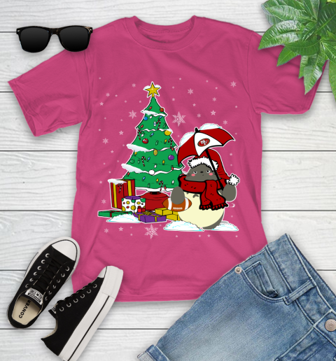 San Francisco 49ers NFL Football Cute Tonari No Totoro Christmas Sports Youth T-Shirt 11