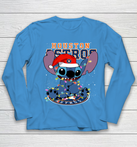 Houston Astros MLB noel stitch Baseball Christmas Youth Long Sleeve 4