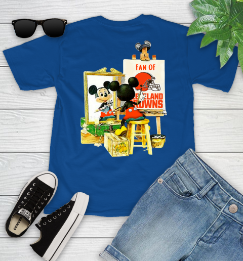 NFL Football Cleveland Browns Mickey Drawing Shirt 103