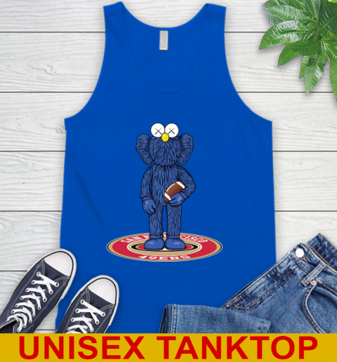 NFL Football San Francisco 49ers Kaws Bff Blue Figure Shirt Tank Top 5