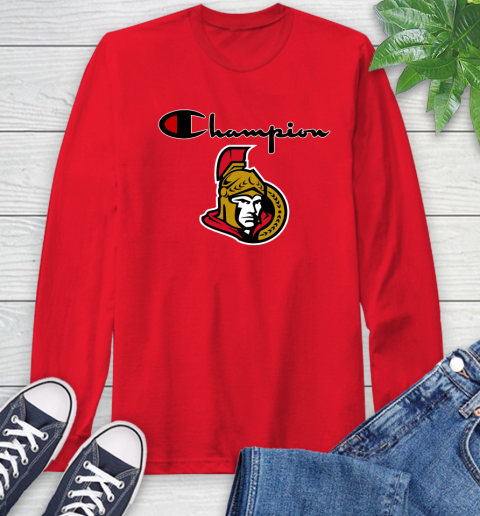 NHL Hockey Ottawa Senators Champion Shirt Long Sleeve T-Shirt 9
