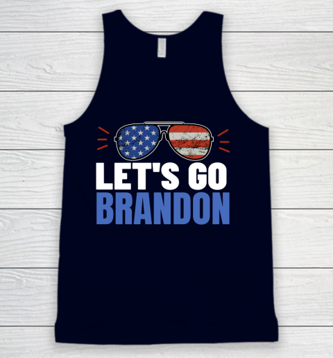 Let's Go Brandon Flag Sunglasses Tank Top 2