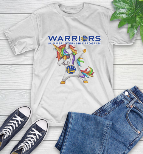 Golden State Warriors NBA Basketball Funny Unicorn Dabbing Sports T-Shirt