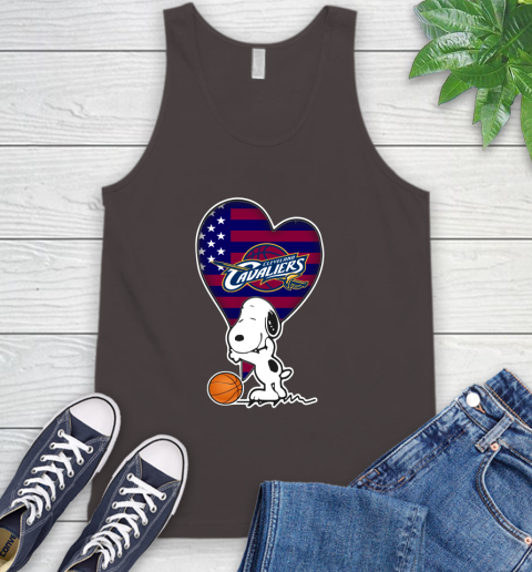 Cleveland Cavaliers NBA Basketball The Peanuts Movie Adorable Snoopy Tank Top 7