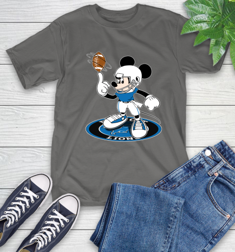 NFL Football Detroit Lions Cheerful Mickey Disney Shirt T-Shirt 10