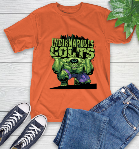 Indianapolis Colts NFL Football Incredible Hulk Marvel Avengers Sports (1) T-Shirt 5