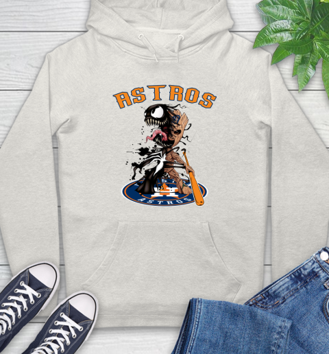 MLB Houston Astros Baseball Venom Groot Guardians Of The Galaxy Hoodie 12