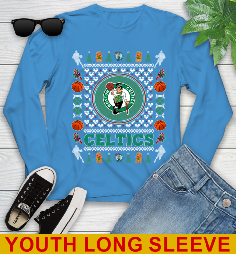 Boston Celtics Merry Christmas NBA Basketball Loyal Fan Youth Long Sleeve 8