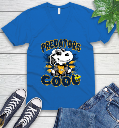 NHL Hockey Nashville Predators Cool Snoopy Shirt V-Neck T-Shirt 6 NHL Hockey Nashville Predators Cool Snoopy Shirt V-Neck T-Shirt - Image 6