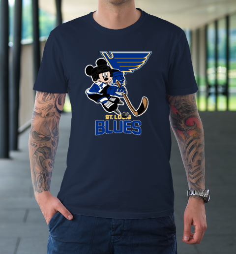NHL St.Louis Blues Mickey Mouse Disney Hockey T-Shirt 2