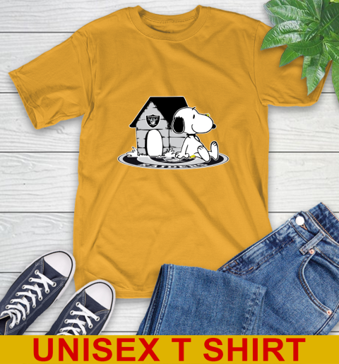 NFL Football Oakland Raiders Snoopy The Peanuts Movie Shirt T-Shirt 3