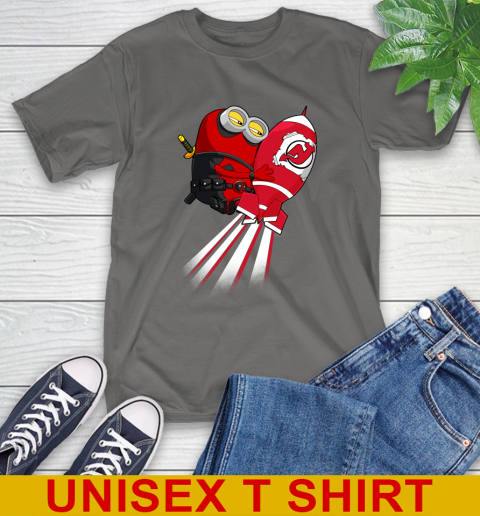 NHL Hockey New Jersey Devils Deadpool Minion Marvel Shirt T-Shirt 10