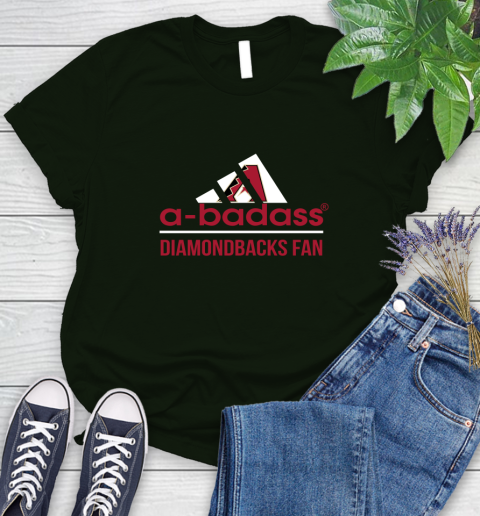 MLB A Badass Arizona Diamondbacks Fan Adidas Baseball Sports Women s T Shirt Tee For Sports