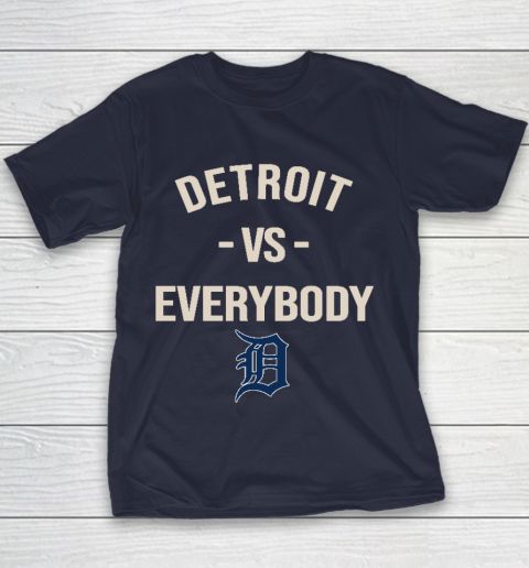Detroit Tigers Vs Everybody Youth T-Shirt 2