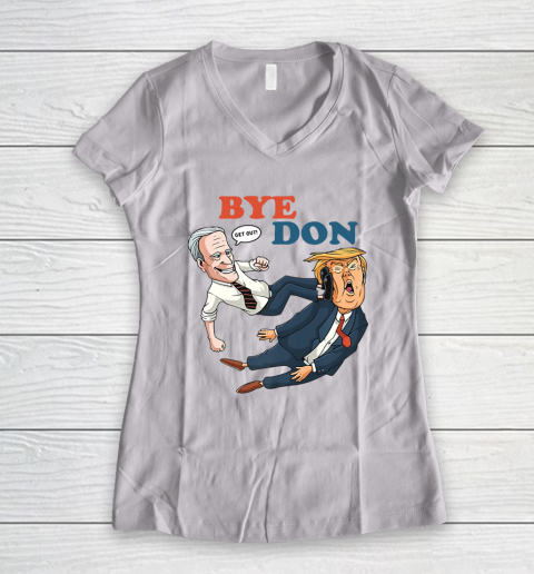 Bye Don Joe Biden Kamala Harris 2020 Election Women's V-Neck T-Shirt