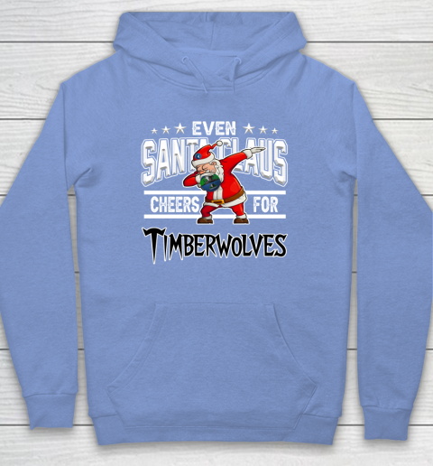 Minnesota Timberwolves Even Santa Claus Cheers For Christmas NBA Hoodie 8