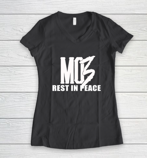 Rest In Peace MO3 RIP Women's V-Neck T-Shirt 6