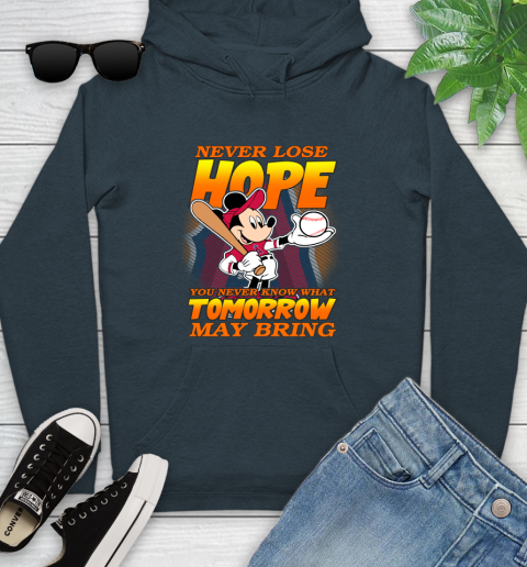 Los Angeles Angels MLB Baseball Mickey Disney Never Lose Hope Youth Hoodie 10