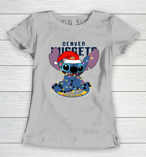Denver Nuggets NBA noel stitch Basketball Christmas Women's T-Shirt 3