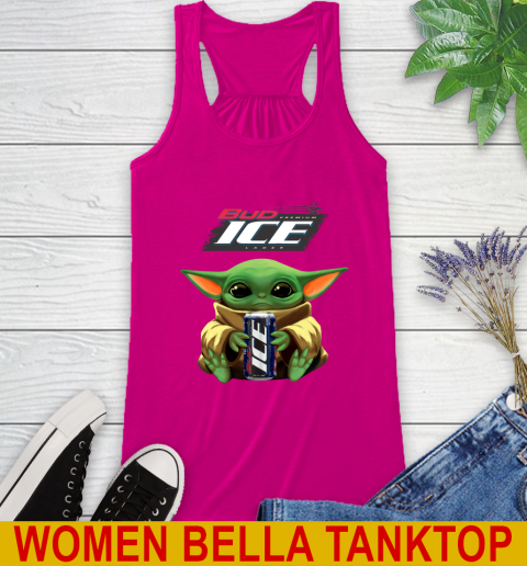Star Wars Baby Yoda Hugs Bud Ice Beer Shirt 44