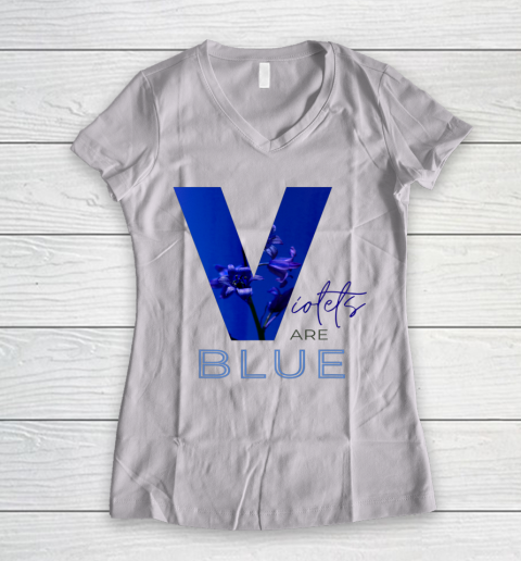 Violets are Blue Women's V-Neck T-Shirt