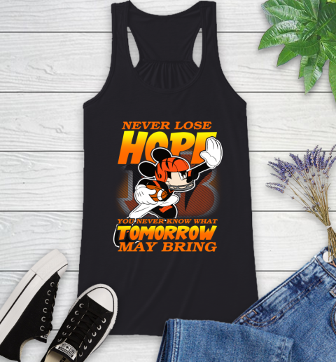 Cincinnati Bengals NFL Football Mickey Disney Never Lose Hope Racerback Tank