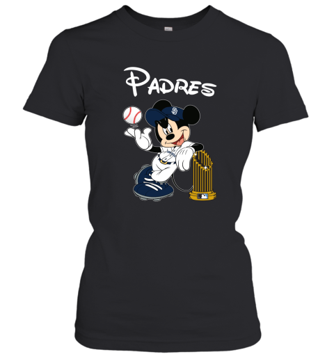 San Diego Padres Mickey Taking The Trophy Mlb 2019 Women's T-Shirt