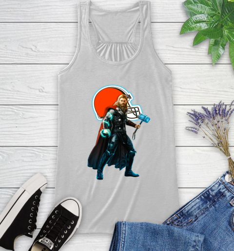 NFL Thor Avengers Endgame Football Cleveland Browns Racerback Tank