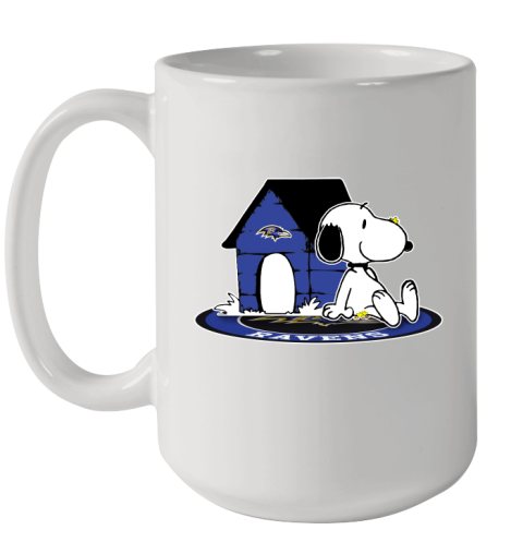 NFL Football Baltimore Ravens Snoopy The Peanuts Movie Shirt Ceramic Mug 15oz